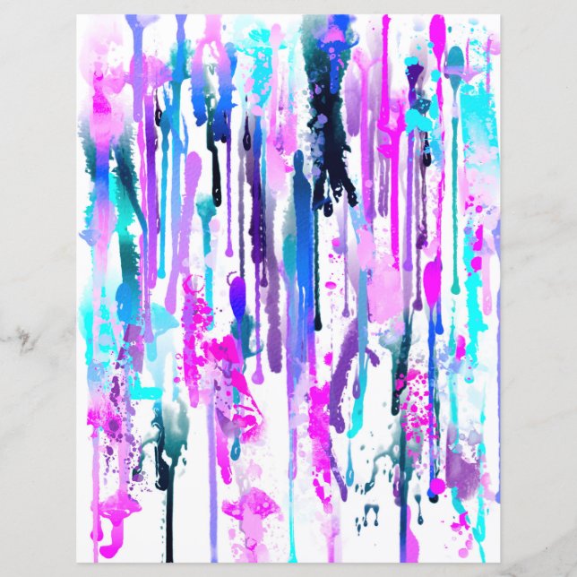 Abstrakte Tropfen für Aquarellbilder (Vorderseite)