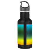 Abstrakte Tropical Life Palm Silhouette Hängematte Edelstahlflasche (Rückseite)