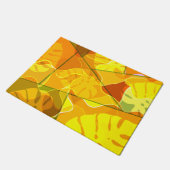 ABSTRAKTE TROPISCHE BLÄTTER FUßMATTE (Schrägansicht)