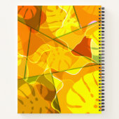 ABSTRAKTE TROPISCHE BLÄTTER NOTIZBLOCK (Rückseite)