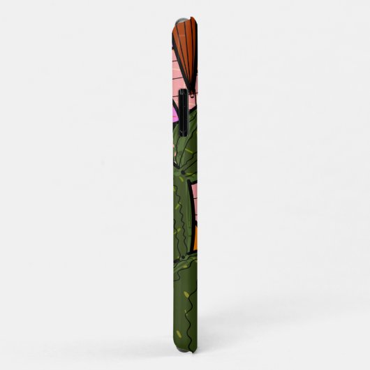 Abstrakte tropische Blätter und Blume Case-Mate iPhone Hülle (Hinten/Rechts)