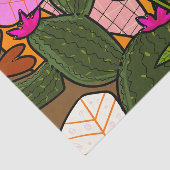 Abstrakte tropische Blätter und Blume Seidenpapier (Ausschnitt)