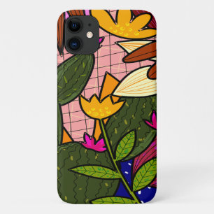 Abstrakte tropische Blätter und Blumen  Case-Mate iPhone Hülle