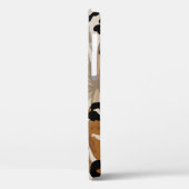 Abstrakte tropische Blätter und Grunge-Leoparden Case-Mate iPhone Hülle (Rückseite / Links)