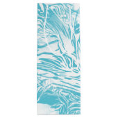 Abstrakte tropische Blume Geschenktüte Für Weinflaschen (Rückseite)