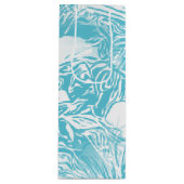 Abstrakte tropische Blume Geschenktüte Für Weinflaschen (Vorderseite)