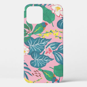Abstrakte tropische Blume, Guache Malmuster Case-Mate iPhone Hülle