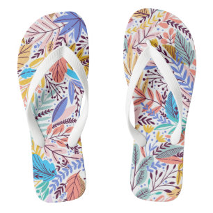 Abstrakte tropische Flip Flops Badesandalen