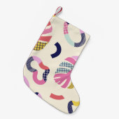 Abstrakte tropische Formen nahtlos Muster, Hinterg Kleiner Weihnachtsstrumpf (Vorderansicht (hängend))