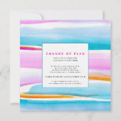 Abstrakte Tropische Gezeitenreihen Einladung (Vorderseite)