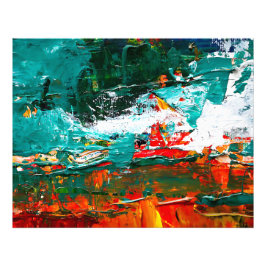 Abstrakte tropische Kollision Fotodruck