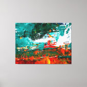 Abstrakte tropische Kollision Leinwanddruck (Vorderseite)