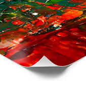 Abstrakte tropische Kollision Poster (Ecke)