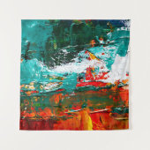 Abstrakte tropische Kollision Wandteppich (Vorderseite (Horizontal))