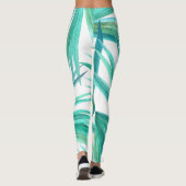 Abstrakte tropische Künste Leggings (Rückseite)