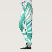 Abstrakte tropische Künste Leggings (Links)