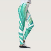 Abstrakte tropische Künste Leggings (Rechts)