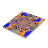 abstrakte tropische Mandala Fliese (Seite)