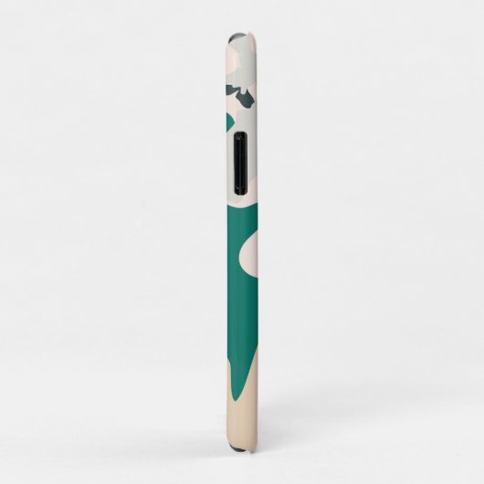 Abstrakte tropische Orchideen Case-Mate iPhone Hülle (Hinten/Rechts)