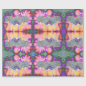 Abstrakte tropische Orchideen Geschenkpapier (Flach)