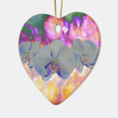 Abstrakte tropische Orchideen Keramikornament (Links)