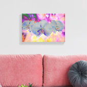 Abstrakte tropische Orchideen Leinwanddruck (Insitu (Wohnzimmer))