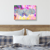 Abstrakte tropische Orchideen Leinwanddruck (Insitu (Schlafzimmer))