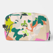 Abstrakte tropische Orchideen Moderne Wohngestaltu Waschbeutel (Vorderseite)