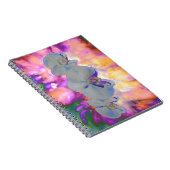 Abstrakte tropische Orchideen Notizblock (Rechte Seite)