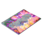 Abstrakte tropische Orchideen Notizblock (Linke Seite)