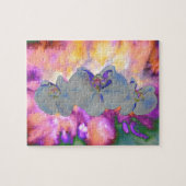 Abstrakte tropische Orchideen Puzzle (Horizontal)