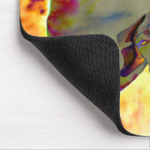 Abstrakte tropische Orchideenmalerei Mousepad (Ecke)