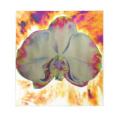 Abstrakte tropische Orchideenmalerei Notizblock (Vorderseite)