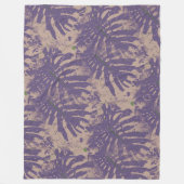 Abstrakte tropische Pflanze botanisch Fleecedecke (Vorderseite)