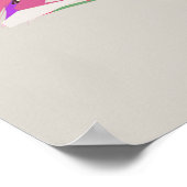 Abstrakte tropische Pflanze Vector Art Style Poster (Ecke)