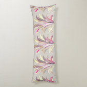 Abstrakte tropische Pflanze Vector Art Style Seitenschläferkissen (Rückseite (Vertikal))