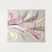 Abstrakte tropische Pflanze Vector Art Style Wandteppich (Vorderseite (Horizontal))