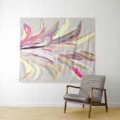 Abstrakte tropische Pflanze Vector Art Style Wandteppich (Beispiel (Horizontal))