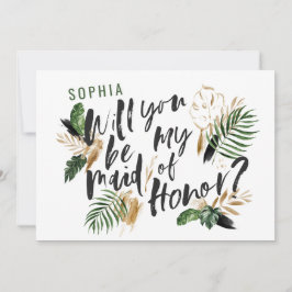 Abstrakte tropische Trauzeugin