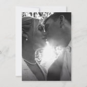 Abstrakte tropische Wellen Aqua-Rosa Hochzeit Einladung (Rückseite)