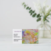 Abstrakte Trowelier Visitenkarte (Stehend Vorderseite)