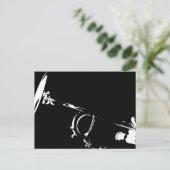 Abstrakte Trumpet-Postkarte Postkarte (Stehend Vorderseite)
