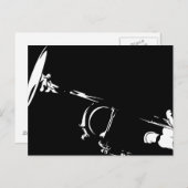 Abstrakte Trumpet-Postkarte Postkarte (Vorne/Hinten)