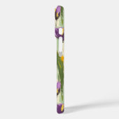 Abstrakte Tulip Blüten auf grünem Hintergrund Case-Mate iPhone Hülle (Rückseite / Links)