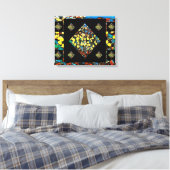 Abstrakte Tulip Canvas Print mit Dreaming (20 x 16 Leinwanddruck (Insitu (Schlafzimmer))
