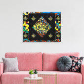 Abstrakte Tulip Canvas Print mit Dreaming (20 x 16 Leinwanddruck (Insitu (Wohnzimmer))