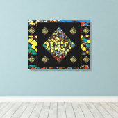 Abstrakte Tulip Canvas Print mit Dreaming (20 x 16 Leinwanddruck (Insitu (Holzboden))