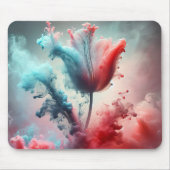 Abstrakte Tulip mit rauen Wolken Mousepad (Vorne)