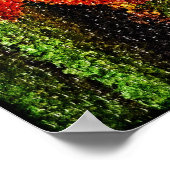 Abstrakte Tulip Painting Art Posters Poster (Ecke)