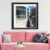 Abstrakte Tulips aus weißem Marmor Leinwanddruck (Insitu (Wohnzimmer))